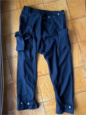 ORTTU Men's Black Cargo Utility Trousers
